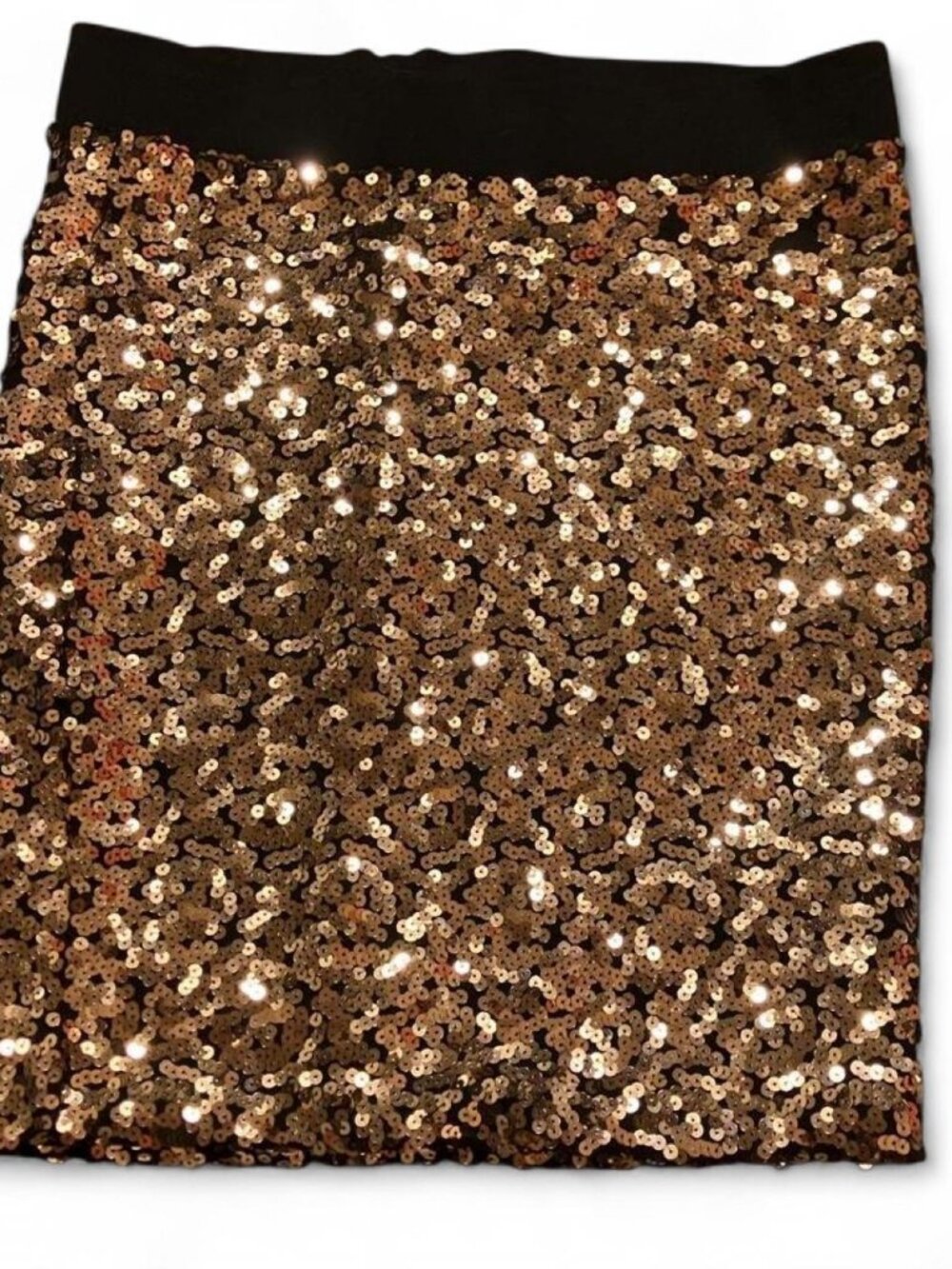 Title: Torrid Bronze Sequin Mini Skirt - Size 00 (L / 12)